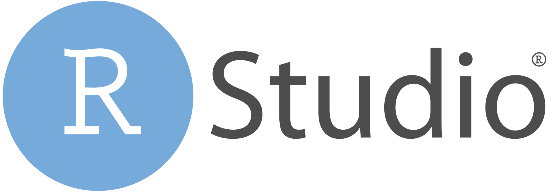RStudio logotipas
